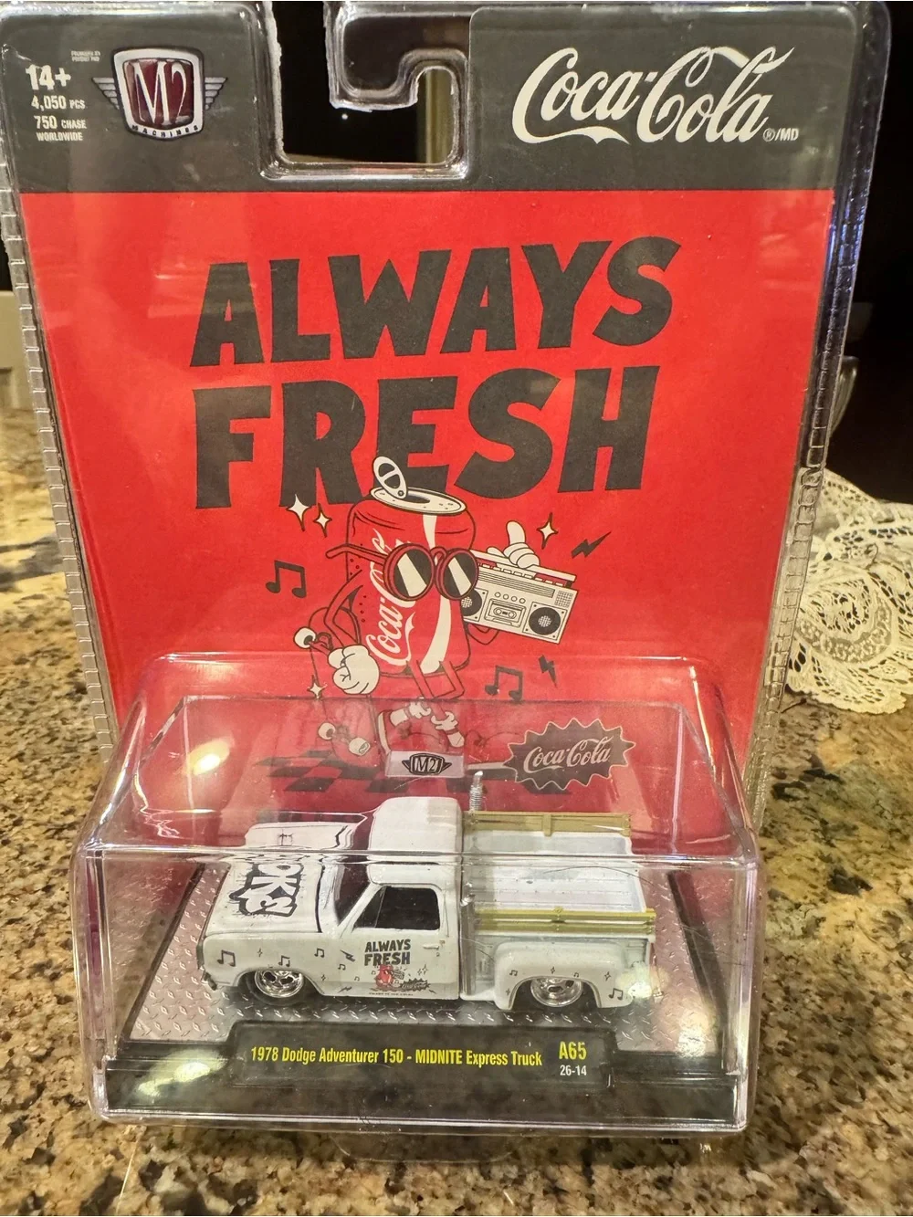 Coca-Cola Always Fresh White 1978 Dodge Adventurer 150 Toy Truck